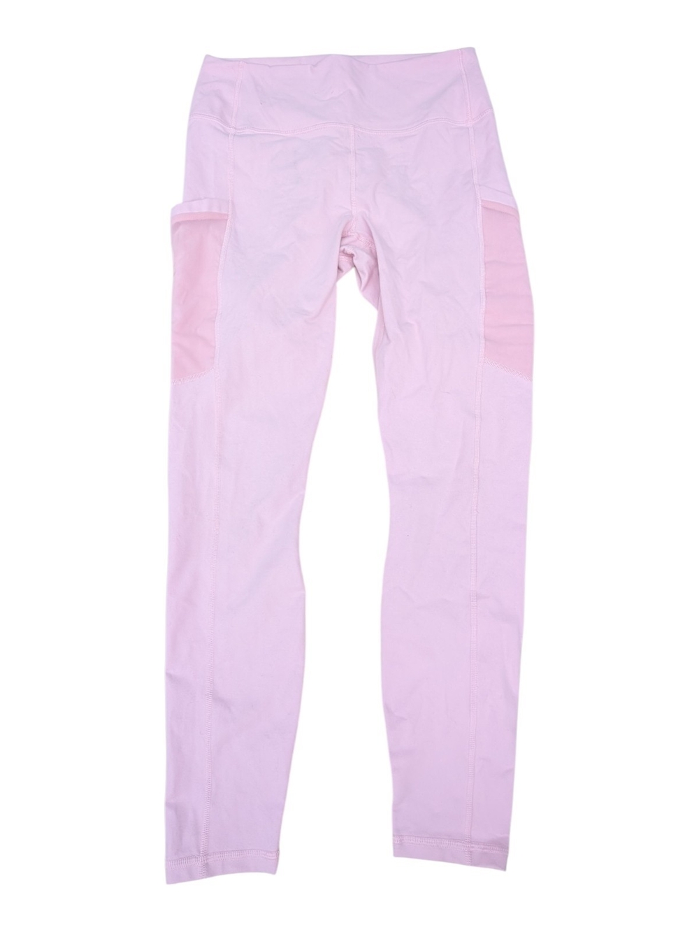 Fabletics PowerHold Leggings Women's Medium Pink High Waist Side Pocket Yoga